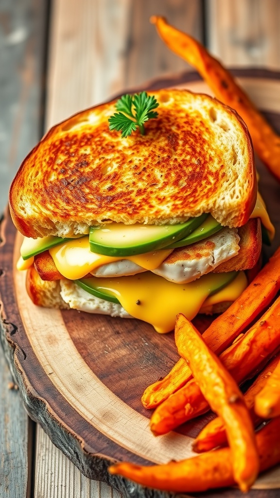 Savory Chicken Avocado Melt Sandwich Recipe