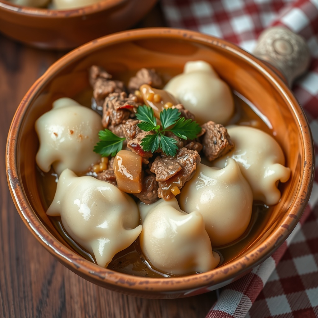 chipped beef flour dumplings potatoes recipe​