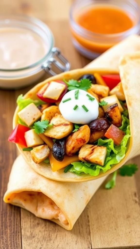 Chipotle Ranch Grilled Chicken Burrito Recipe
