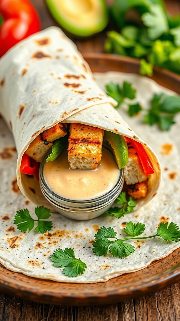 Chipotle Ranch Grilled Chicken Burrito Recipe