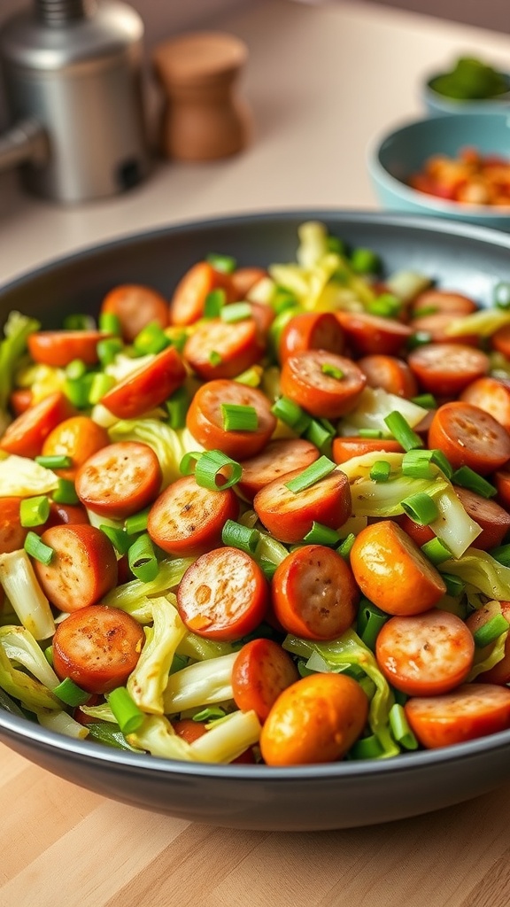 Savory Sausage and Cabbage Stir Fry